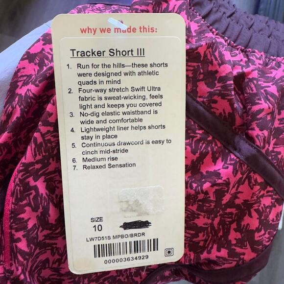 Lululemon purple and pink tracker short 3 - Picture 4 of 4